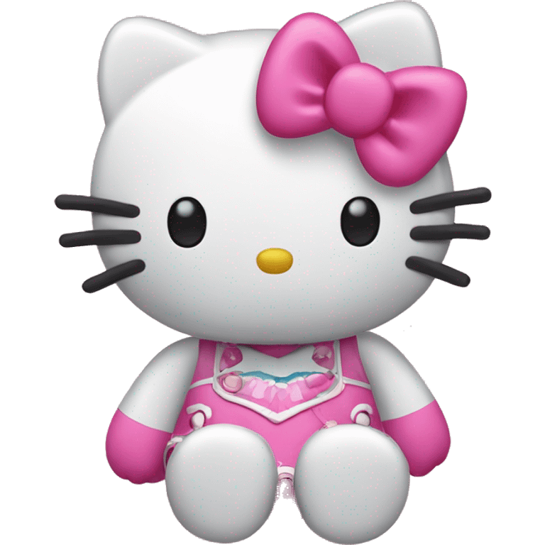 Hello kitty riéndose  emoji