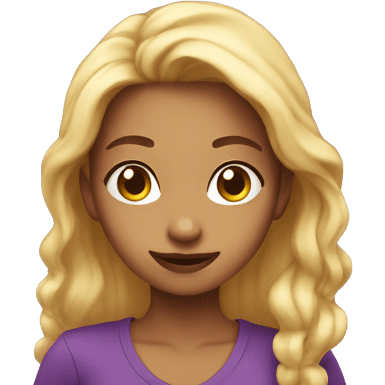 Violete hart emoji