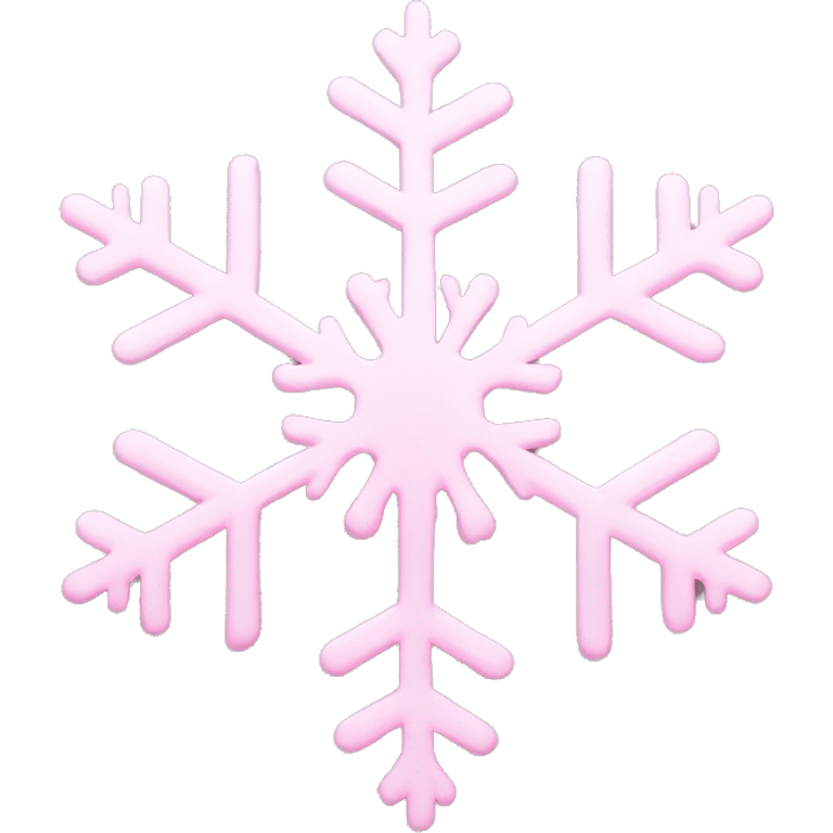 pastel pink snowflake  emoji