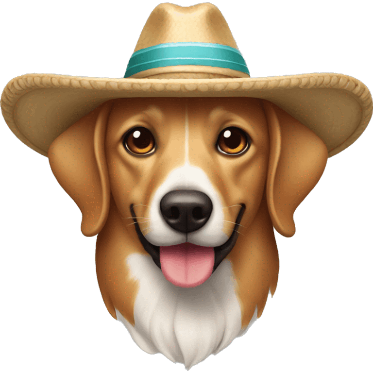 Perro salchicha con sombrero de marinero emoji