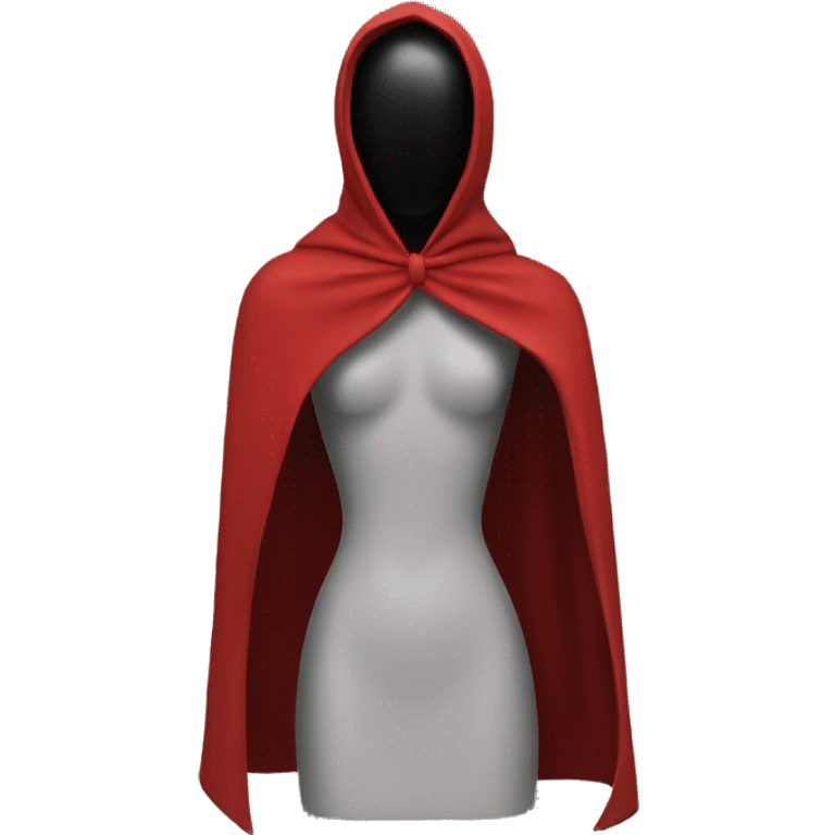 faceless mannequin red  cape emoji