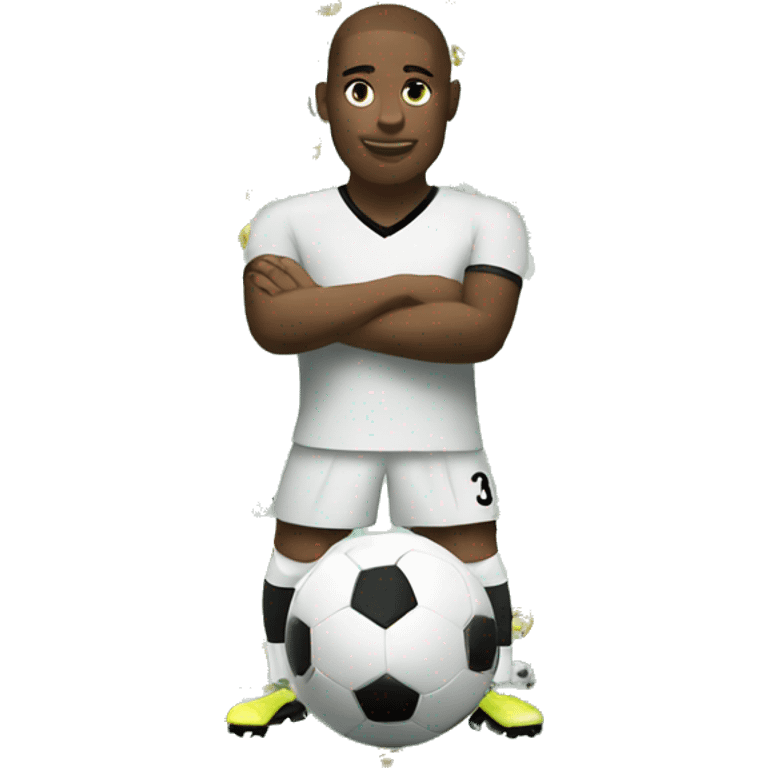 soccer player with ball emoji