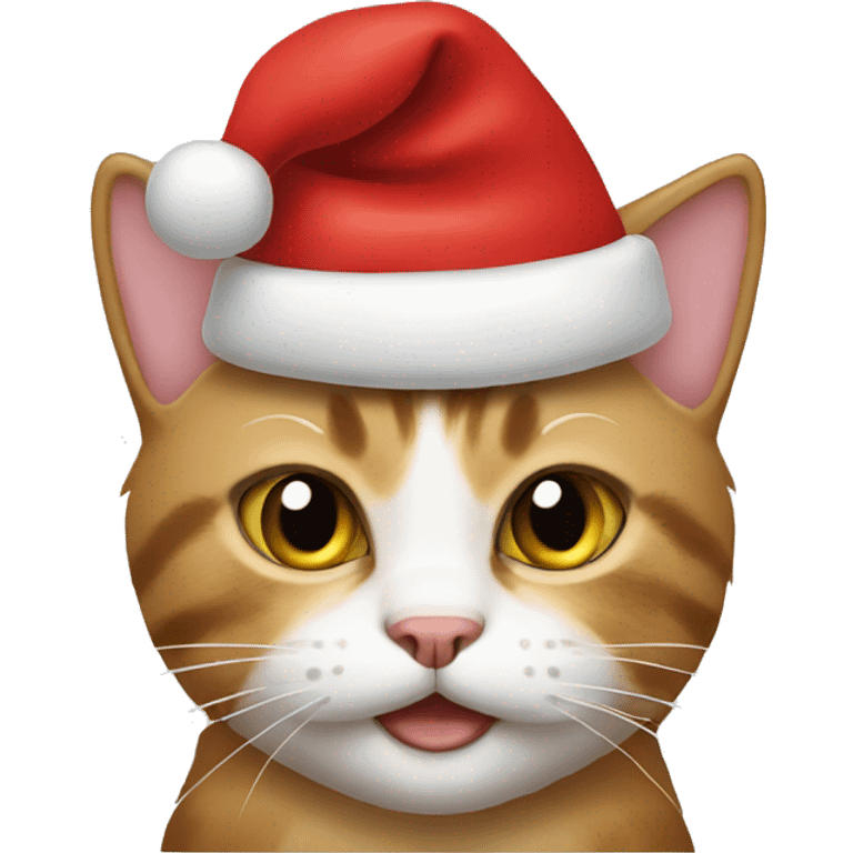 cat with santa hat emoji