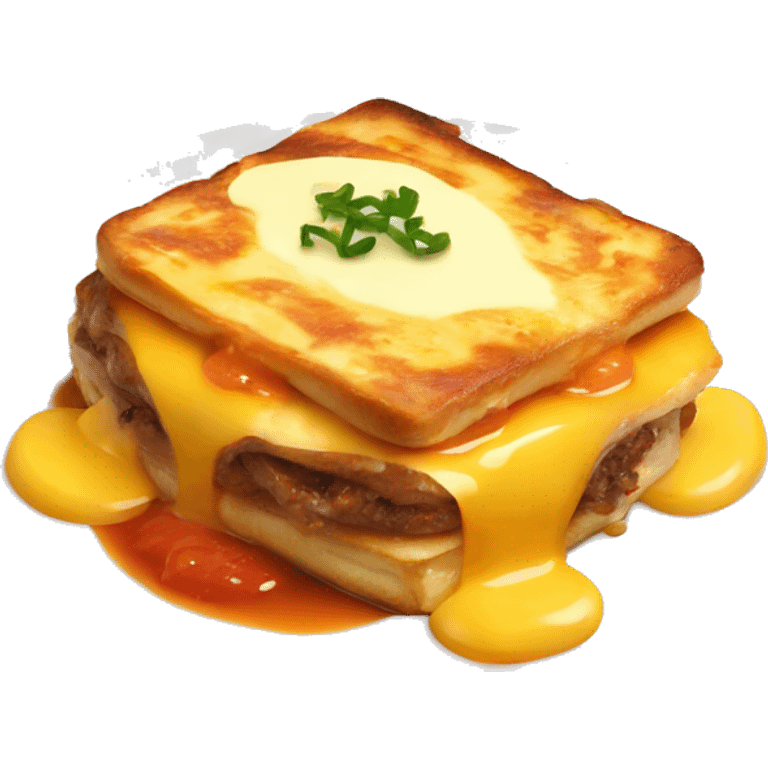 Typical portuguese dish named Francesinha emoji