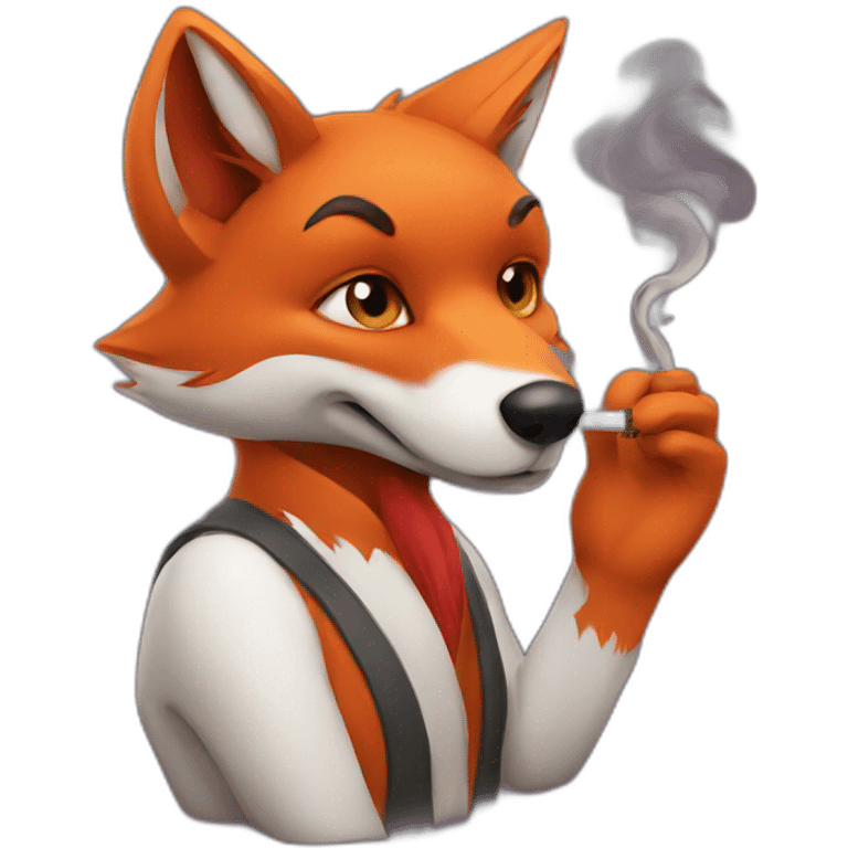 Fox smoking emoji