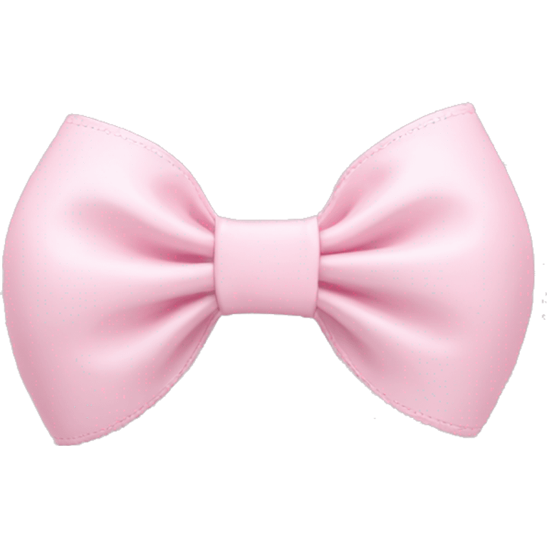 Coquette bow light baby pink emoji