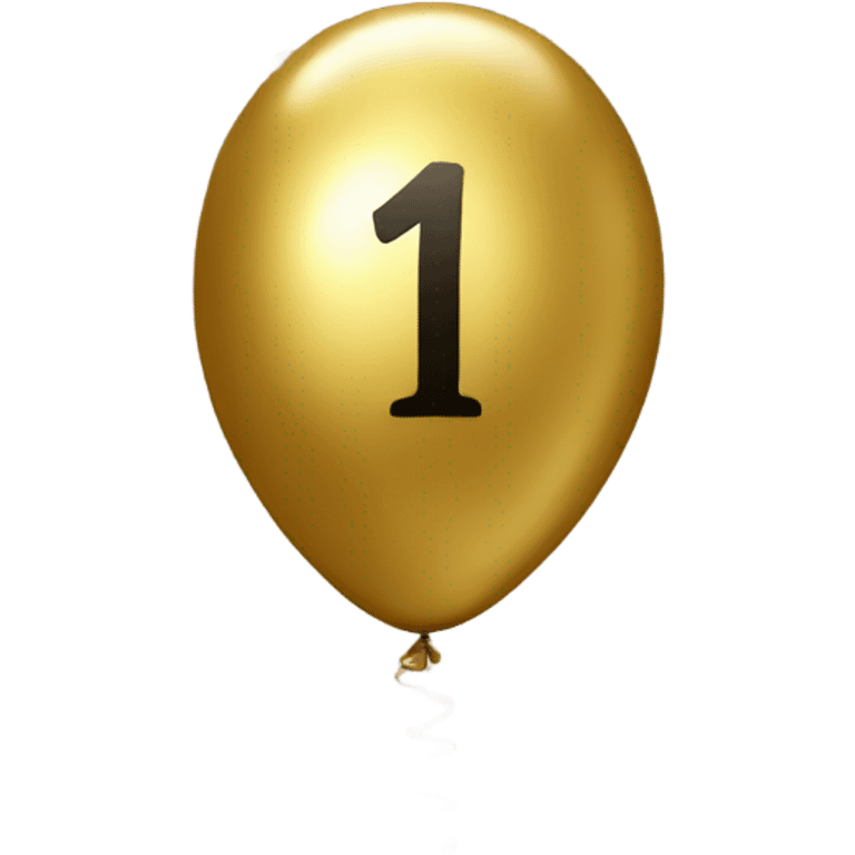 gold-balloon-shaped-like-number-1 emoji