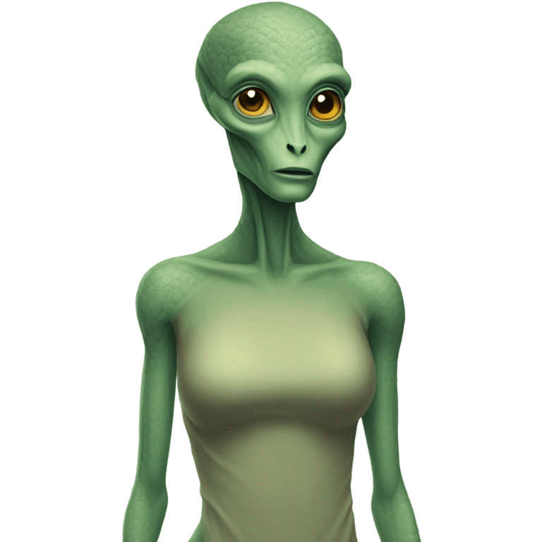 tall reptilian alien woman, full body emoji