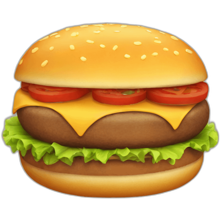 Fat beef patty emoji