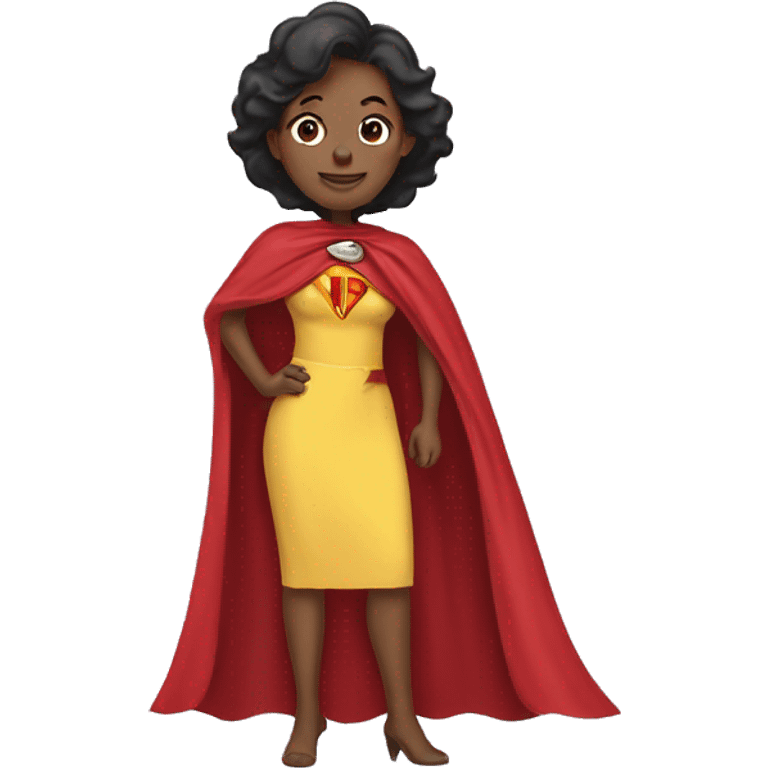 Supermom with a cape emoji