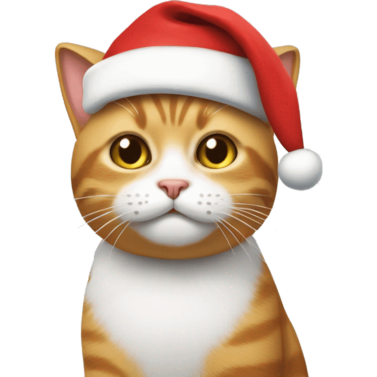 Cat with Santa hat emoji