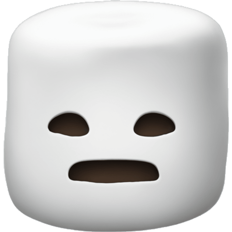 marshmallow with no face emoji