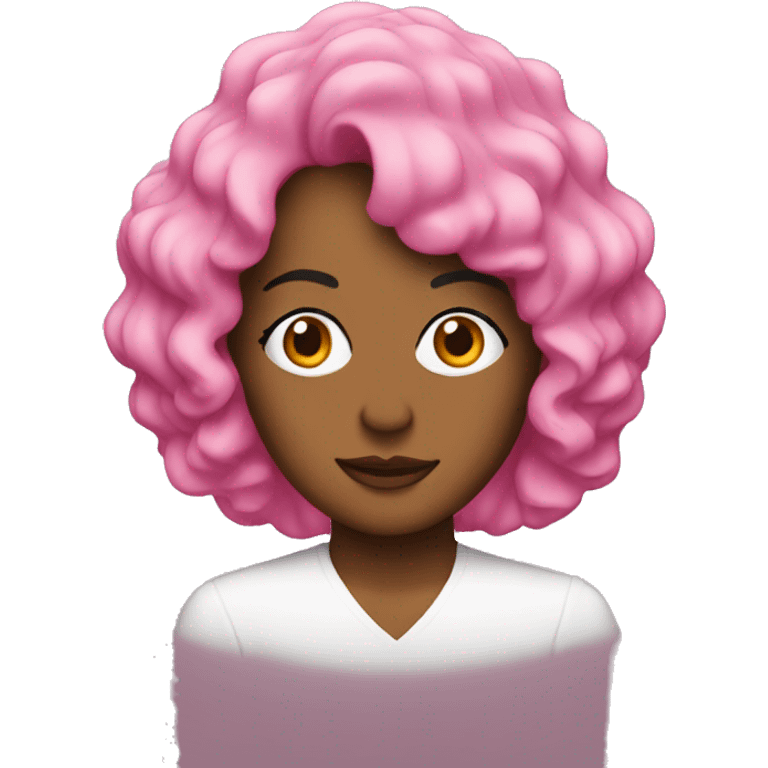 pink whitney shot with a face emoji