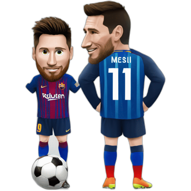 Messi sur ronaldo emoji