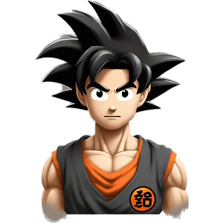 goku style cool looking sayajin emoji