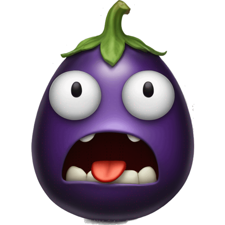 Angry eggplant  emoji