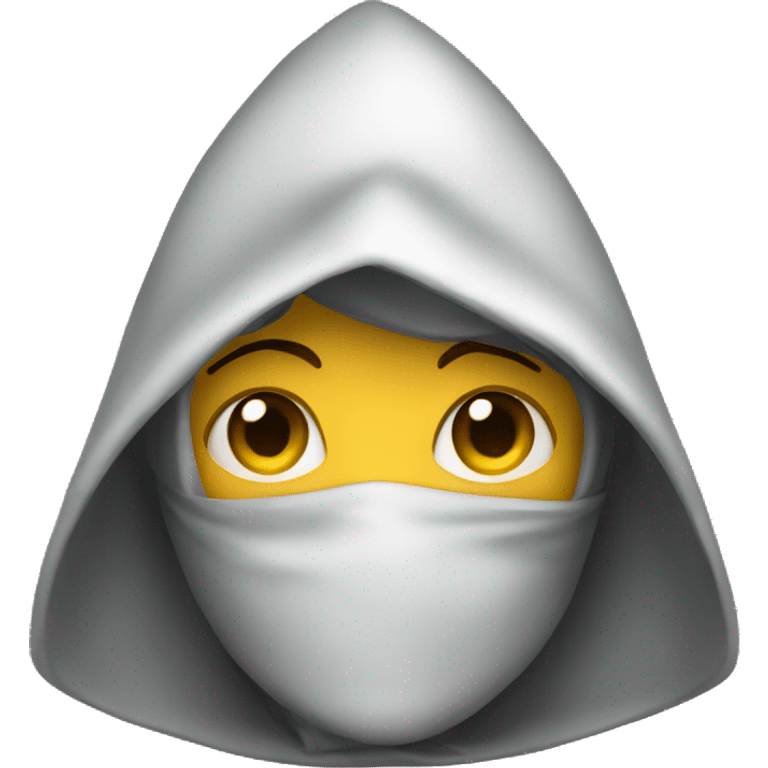 Hooded figure emoji