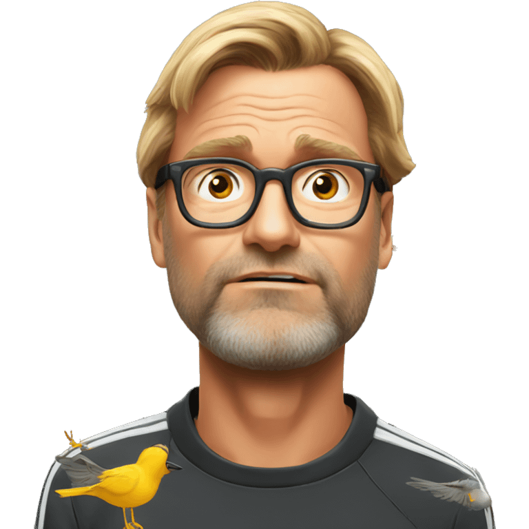 Klopp dizzy with birds around head emoji