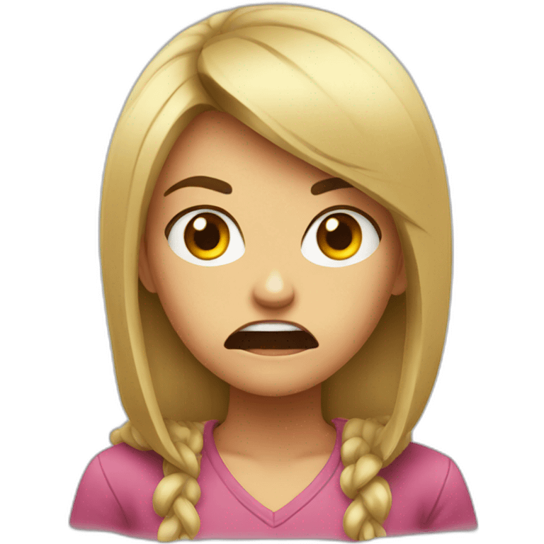 angry girl emoji