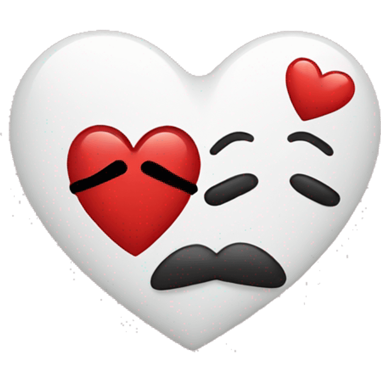 Heart with kiss emoji