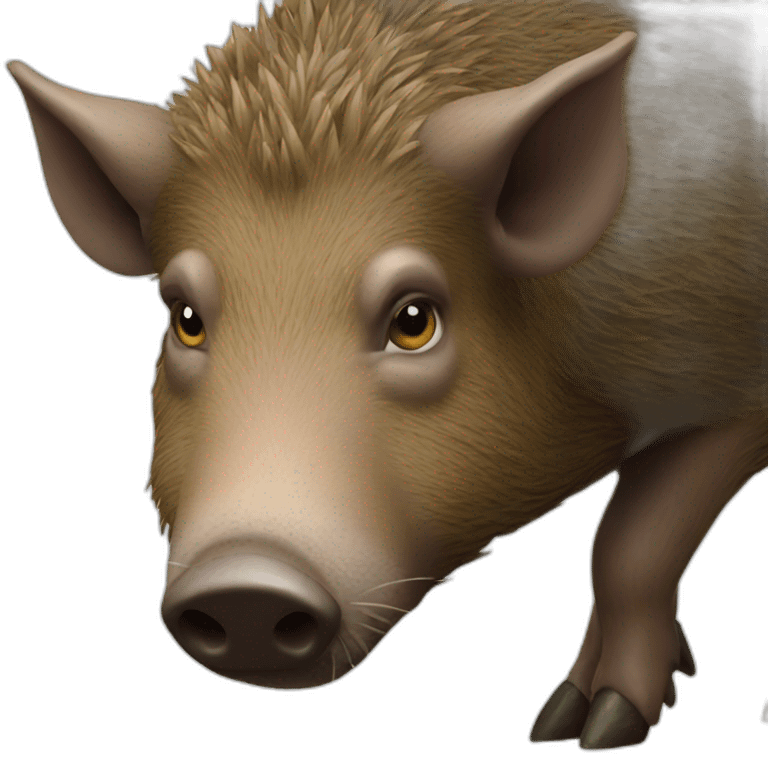 boar focused emoji