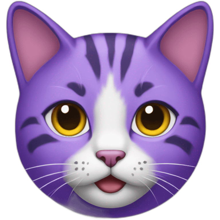 cat in purple emoji