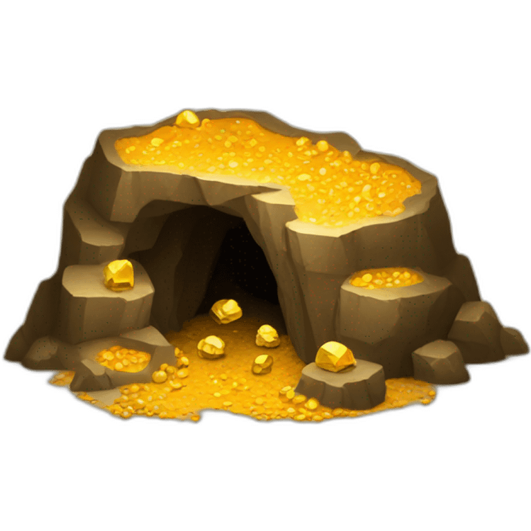 gold mining cave emoji