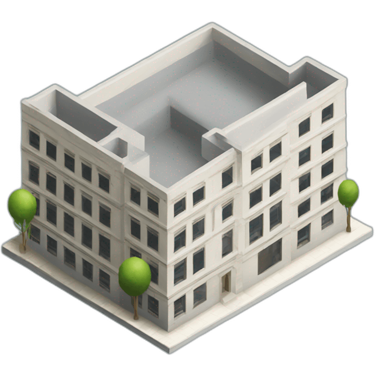 building model isometric emoji