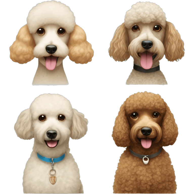 poodle and pomerinian emoji