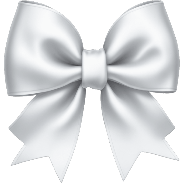 white satin bow emoji