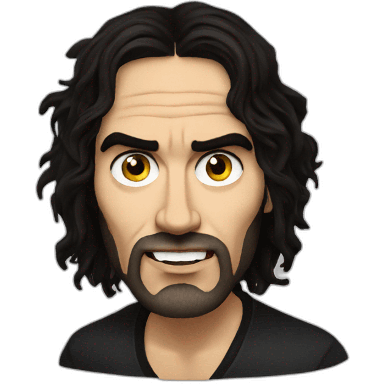 Wild eyed Russell brand emoji