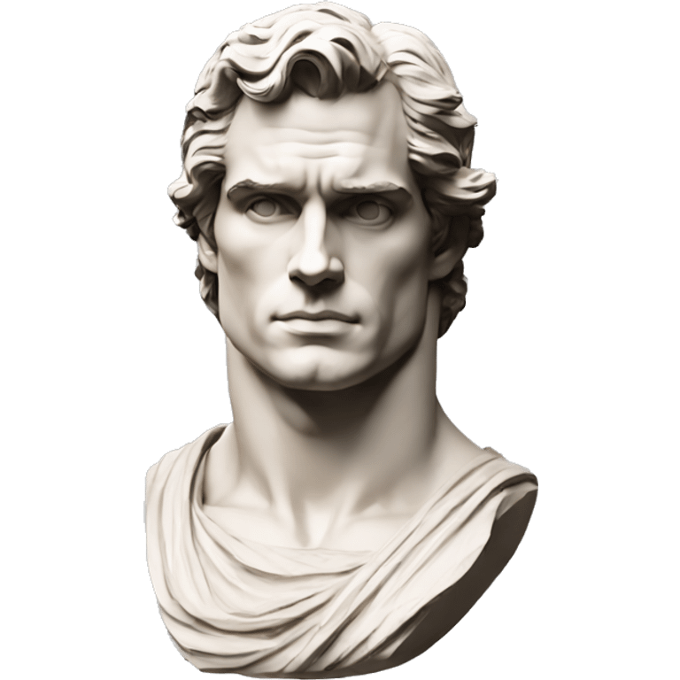 Henry Cavill roman sculpture emoji