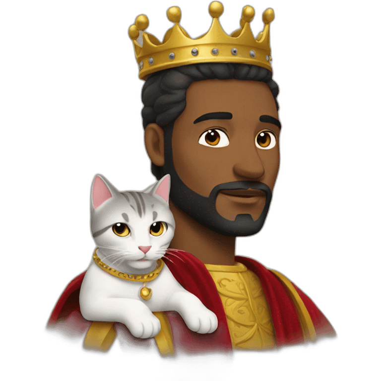 King with cat emoji