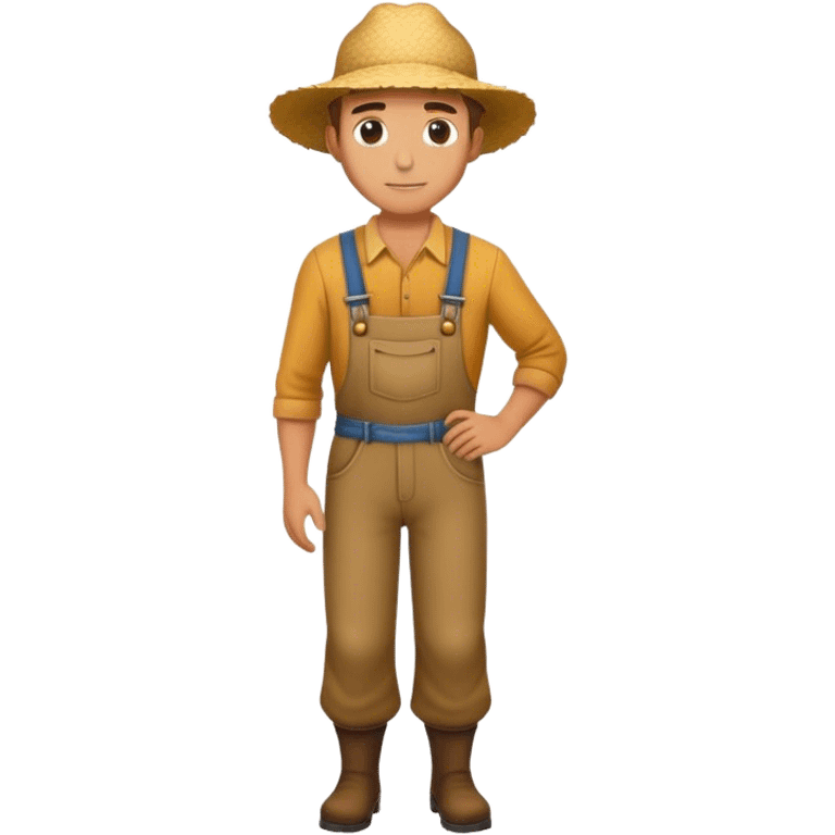 HANDSOME farmer FLL BODY  emoji