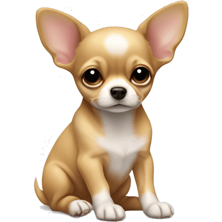 A full-length Chihuahua puppy is sleeping emoji