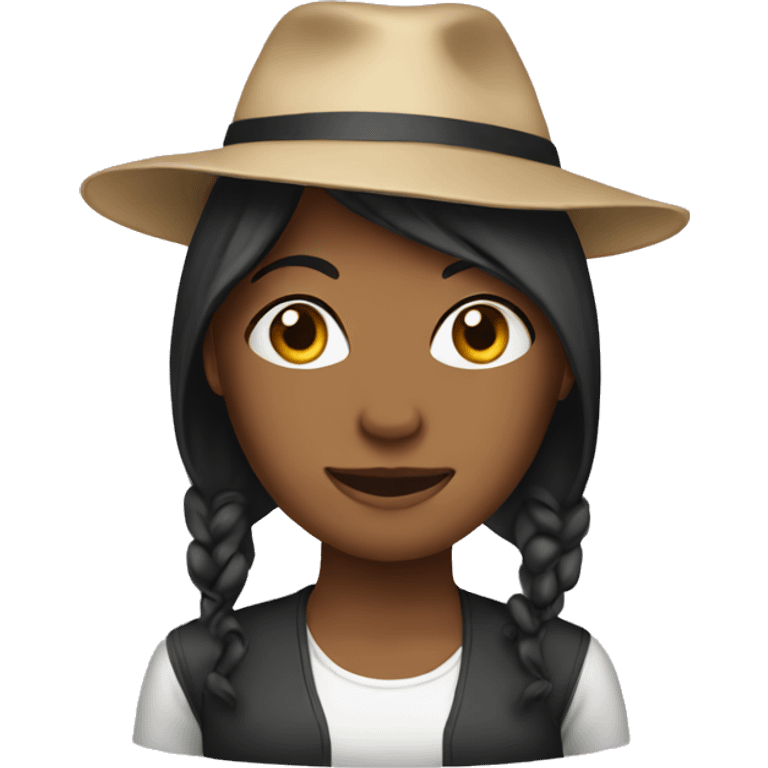 woman hat emoji