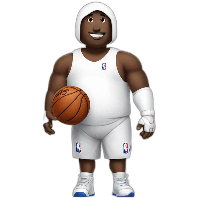 baymax as nba player emoji