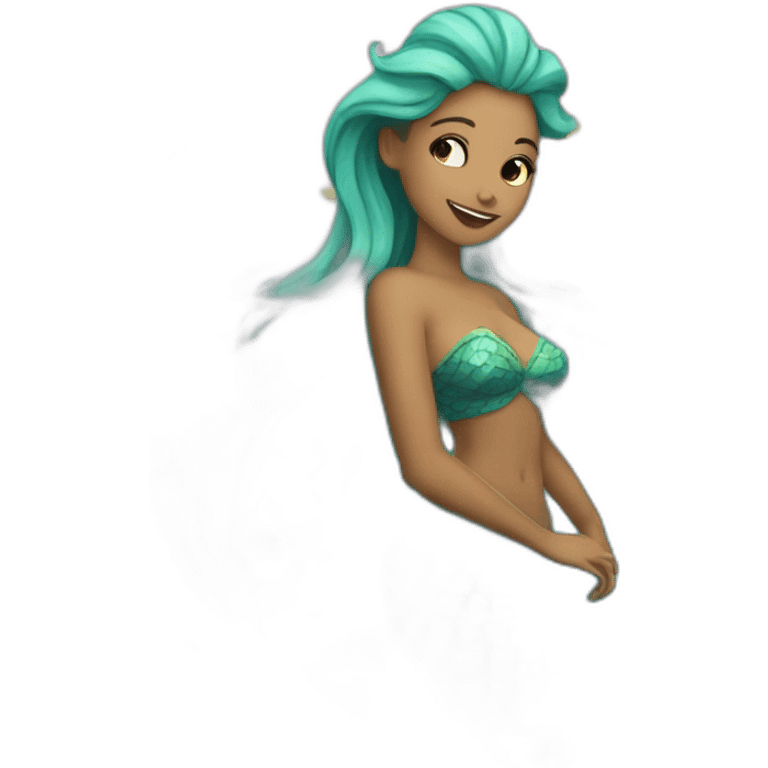 Sirena en el Mar emoji