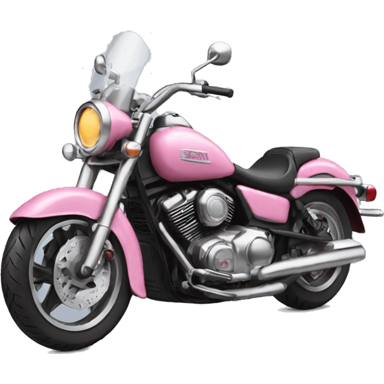 Pink motorcycle emoji