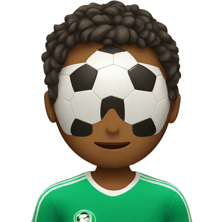 Boy with soccer ball emoji