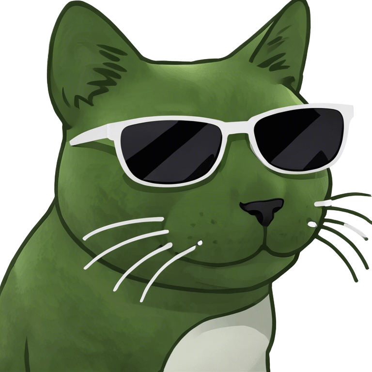 Cat with sunglasses emoji