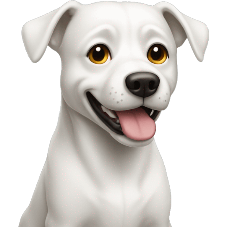 Un chien blanc emoji