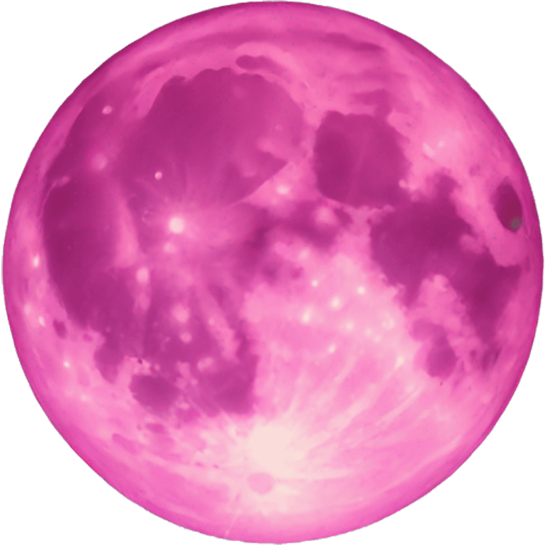 Pink moon emoji