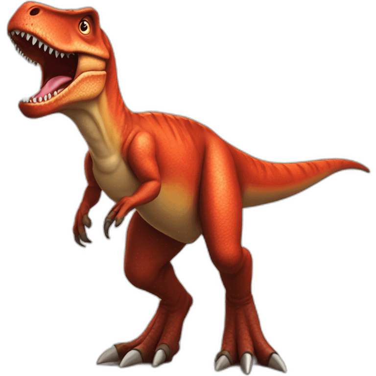 T-Rex rouge emoji