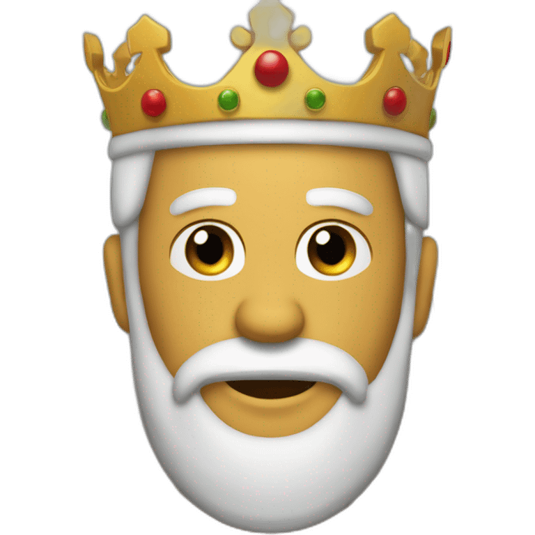 Tres reyes magos siguiendo la estrlla emoji