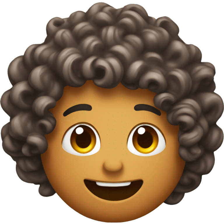 Curl with Curly hair Chugging a mug of root beer emoji