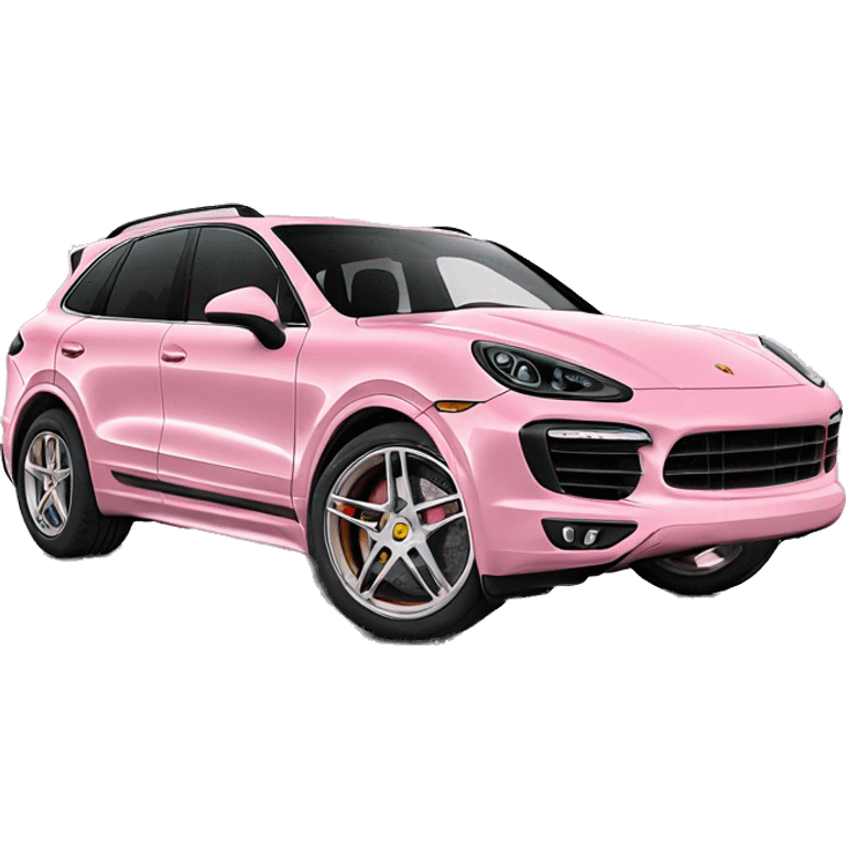 Baby pink Porsche cayenne  emoji