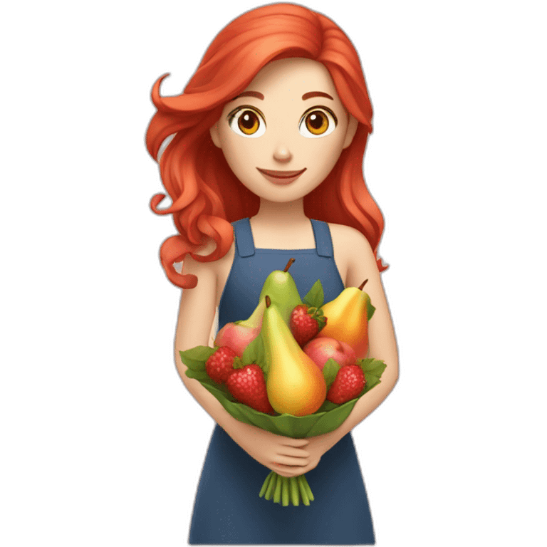 red-haired-white-girl-with-fruit-bouquet emoji