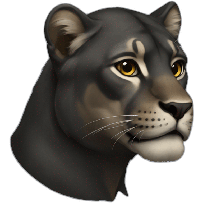 Black leon emoji