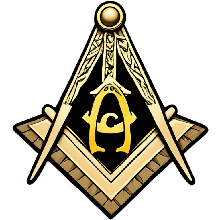 Masonic Square and Compass emoji